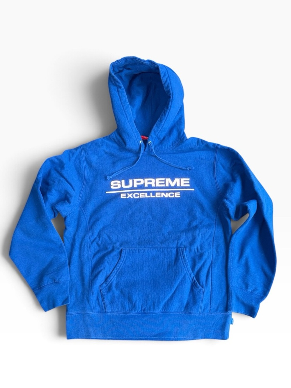 Supreme Reflective EXCELLENCE hoodie hooded heavyweight sweatshirt royal M